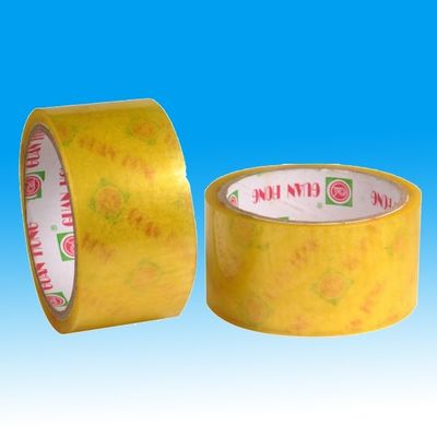 China UV de empacotamento colorido amarelo da fita do adesivo de borracha estabilizado para páletes fornecedor