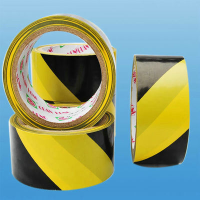 China fita macia da especialidade do cloreto de polyvinyl, preto - fita de advertência amarela fornecedor