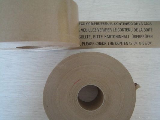 China 12mm/24mm/48mm reforçou fita gomada do papel de embalagem que envolve o pacote fornecedor